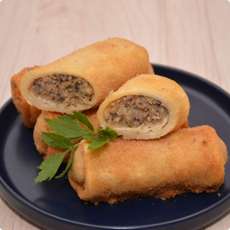 Krokiety z kapustą i pieczarkami